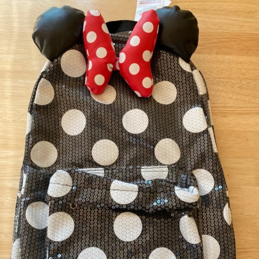 Minnie Mouse Bow Disney Sequin Backpack